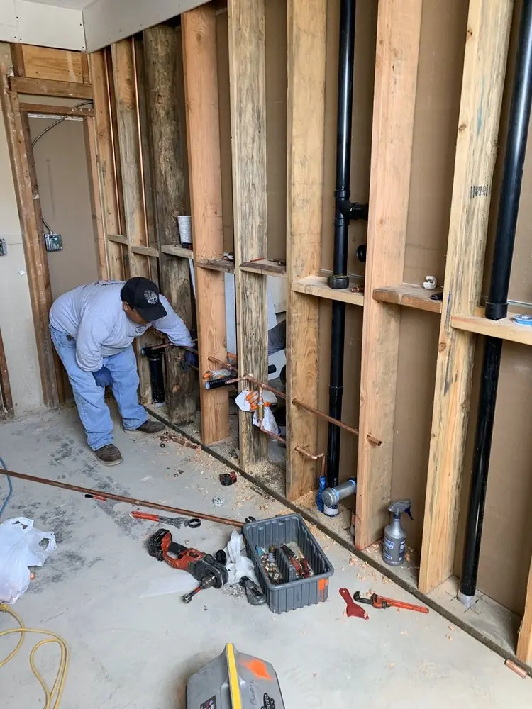 Commercial rough-in plumbing for Water Heater Replacement in Dresher Woods